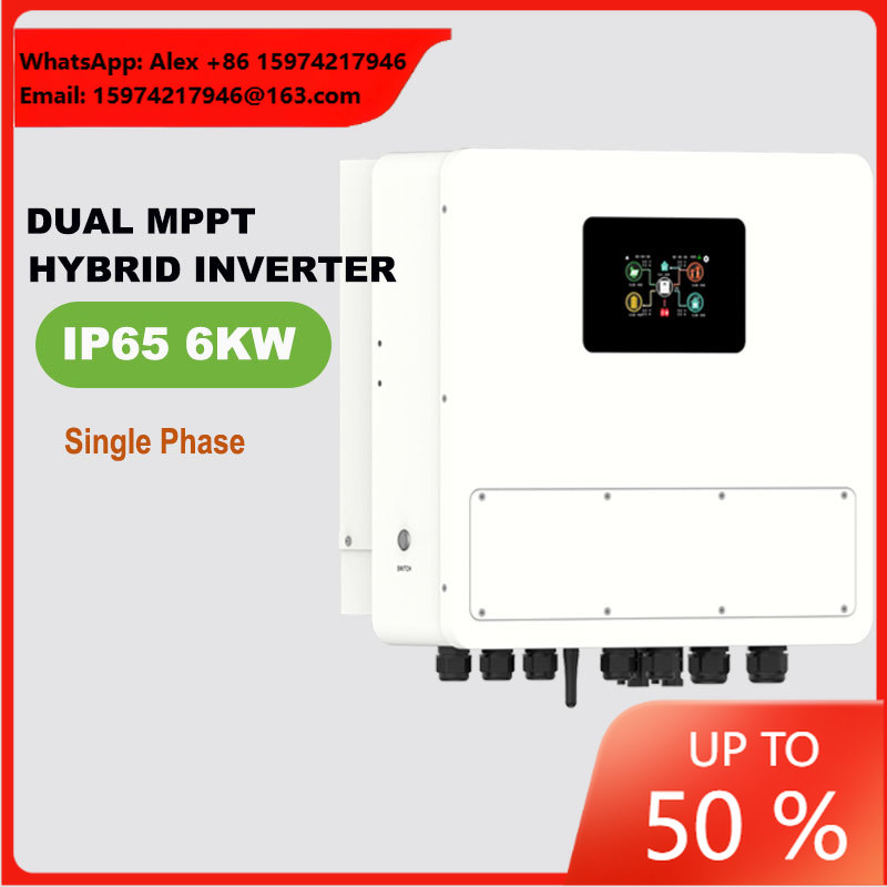 Off Grid Solar Inverter 48V 6000W - IP65 48V 6KW 단상 저전압 하이브리드