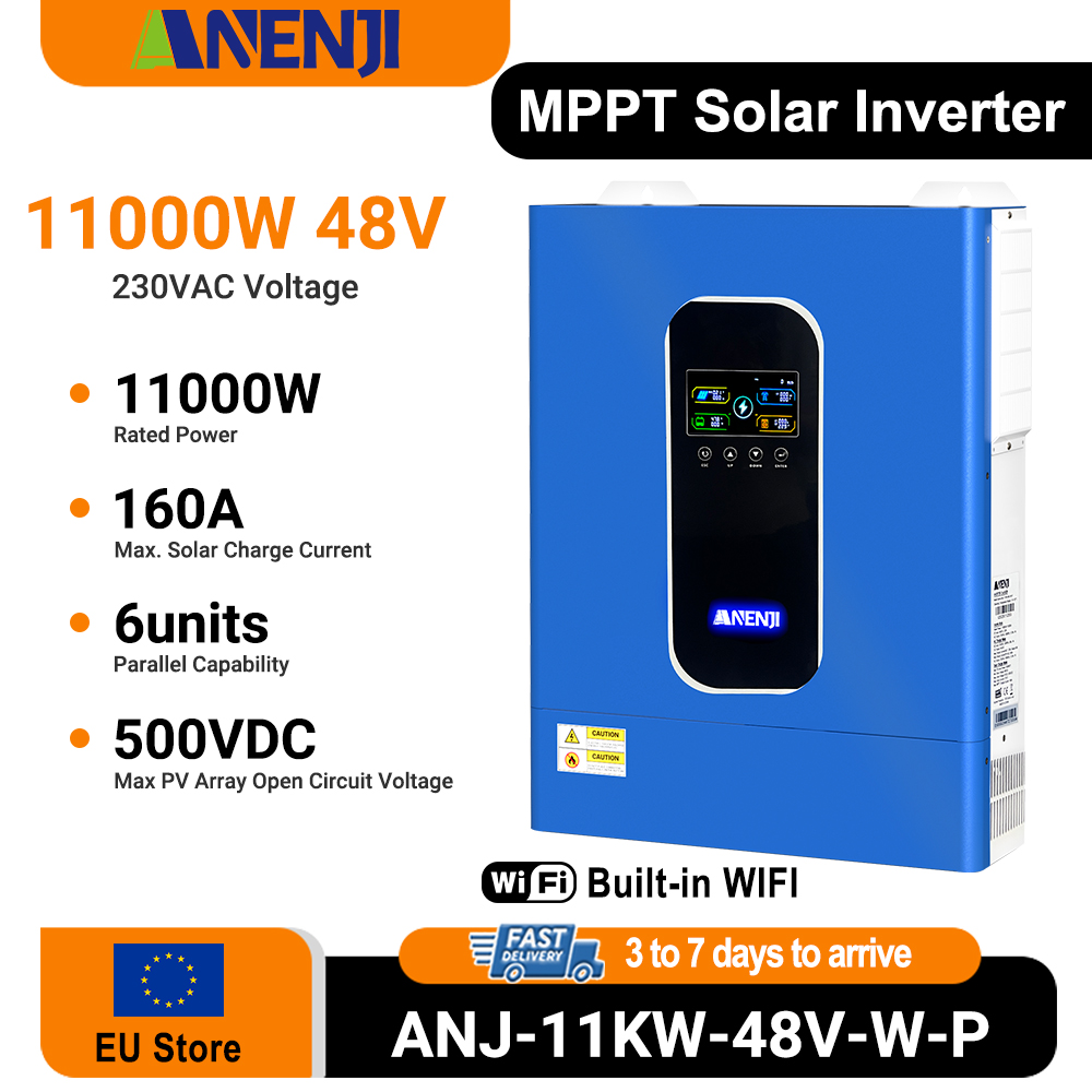 Hybrid Solar Inverter 5.5Kw Mppt 48V - ANENJI 11KW 48V 하이브리드 태양광 인버터