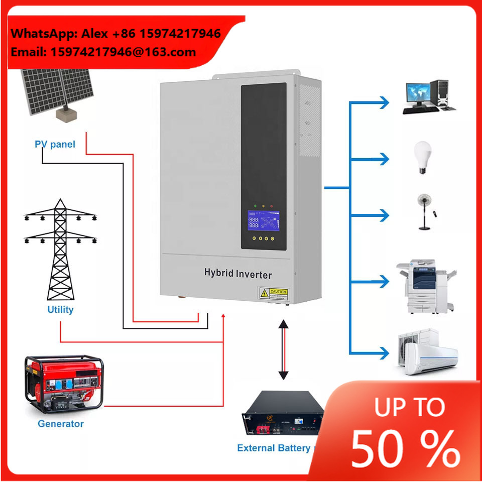 Hybrid Solar Inverter 5.5Kw Mppt 48V - 5.5KW 48V 하이브리드 온/오프 그리드 일체형