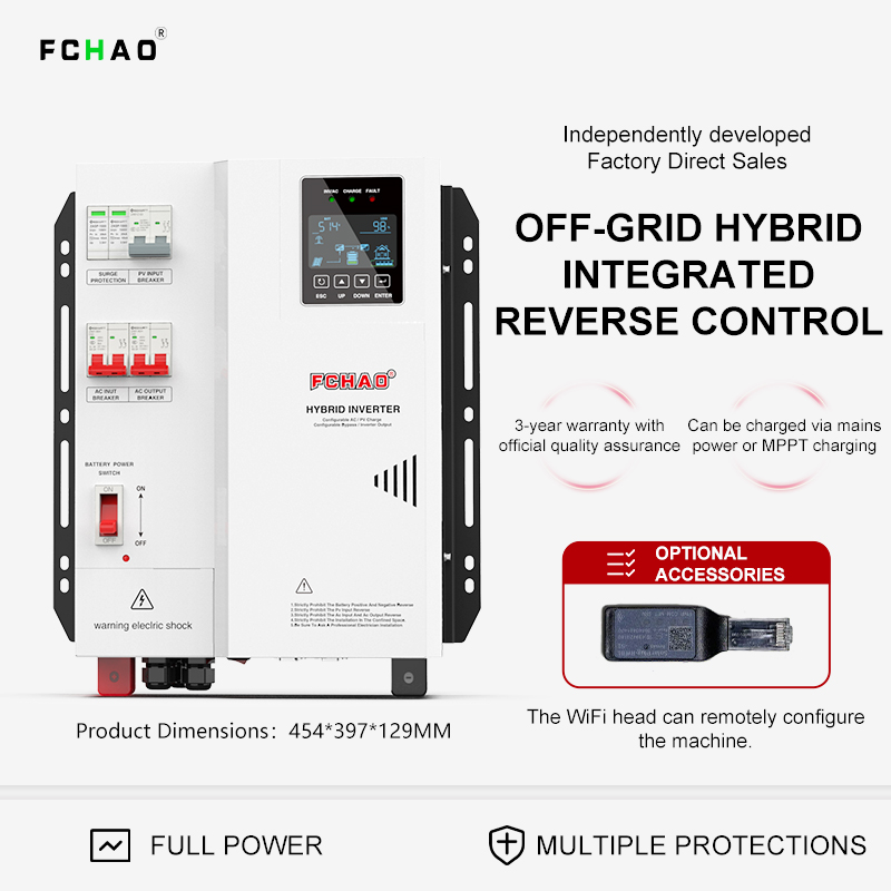 Hybrid Solar Inverter 5.5Kw Mppt 48V - Fchao 태양광 하이브리드 인버터 3KW 4KW