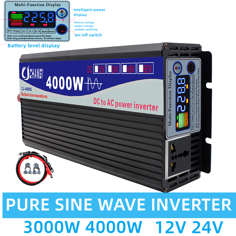 Inverter Pure Sine Wave 60Hz 120V 3000W - 순수 사인파 인버터 12v 220v 48v