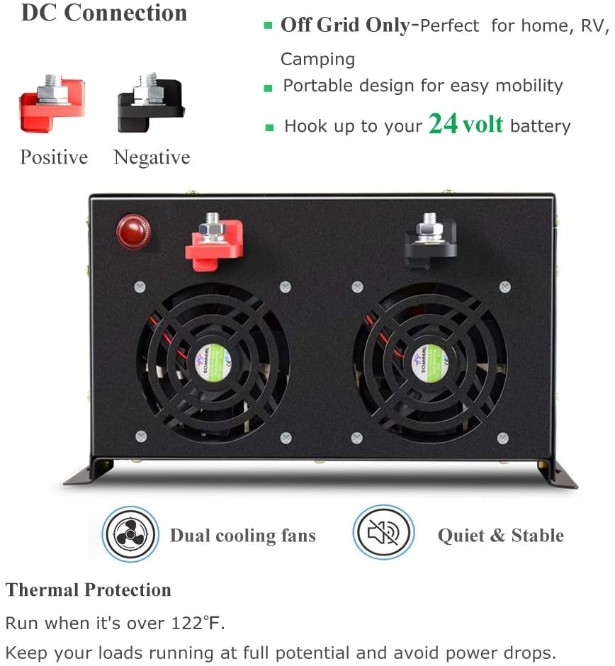 Pure Sine Wave Inverter 5000W 48V 220V - 오프 그리드 순수 사인파 태양광 인버터