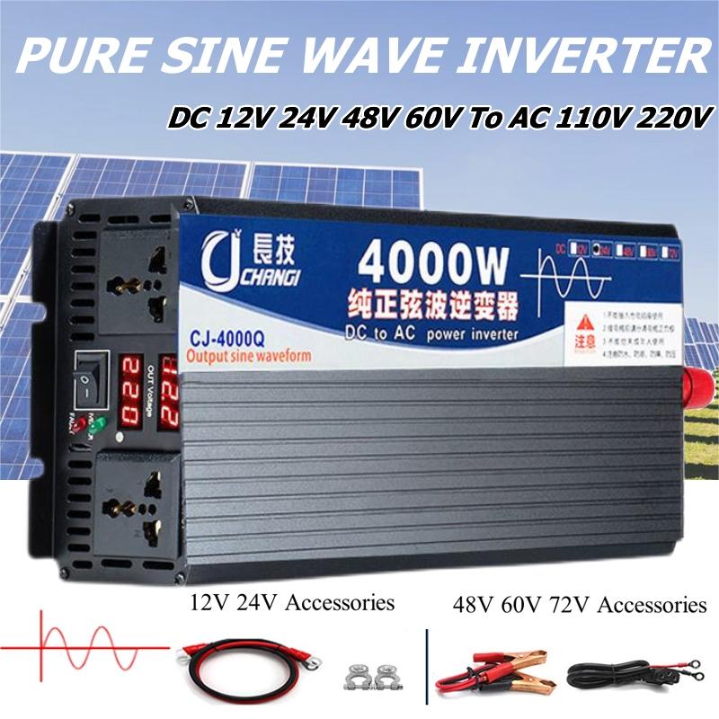 Inverter Pure Sine Wave 60Hz 120V 3000W - 4000W/5000W/5500W/3000W 순수 사인파 인버터 DC 12/24/48/60V/72V