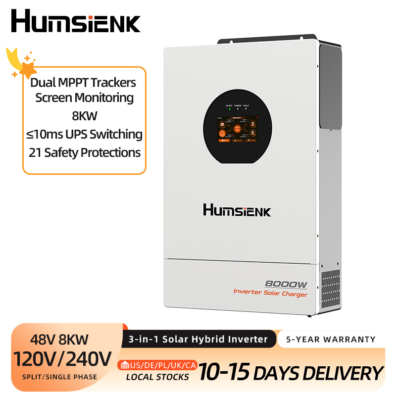 Mppt Hybrid Inverter 48V 8Kw 3 Phase - 험시엔크 48V 8KW 3-in-1 태양광 하이브리드