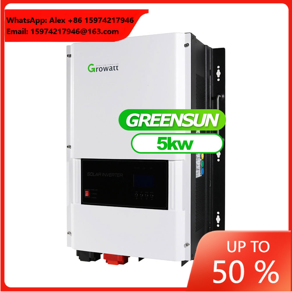 Off Grid Solar Inverter 48V 6000W - 그로와트 하이브리드 인버터 오프 그리드 12kw