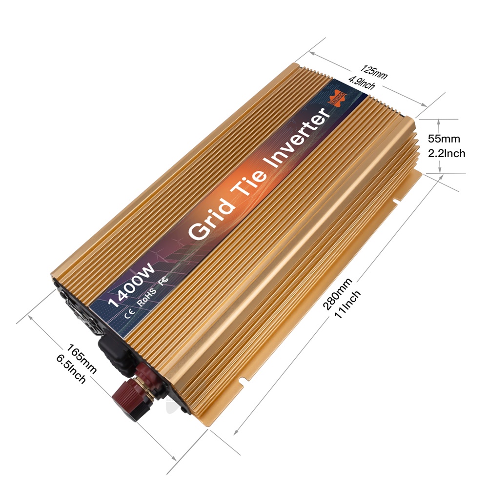 1000-1400W 그리드 타이 마이크로 태양광 인버터 - Micro Inverter 1400W Solar Grid Tie 리뷰 및 가격