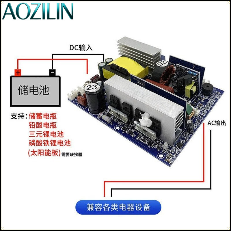 AOZILIN 순수 사인파 인버터 모듈 DC 12V 2 - Pure Sine Wave Inverter Board 24V 48V 리뷰 및 가격