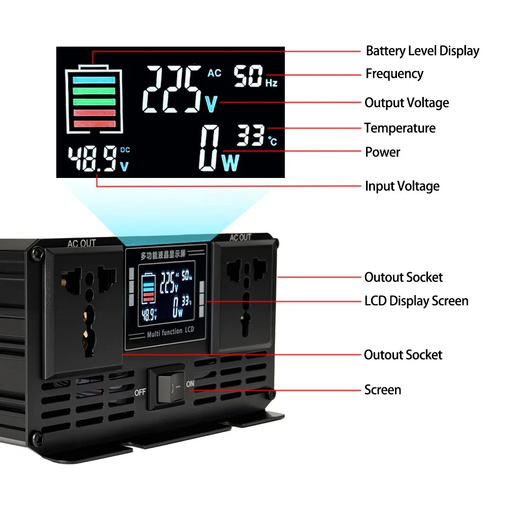 순수 사인파 인버터, DC 12V/24V/48V/60V - Pure Sine Wave Inverter 5000W 48V 220V 리뷰 및 가격