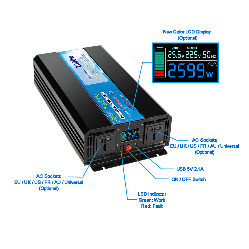 5000W 5kw 5kVA 전력 인버터 DC-AC 순수 - Pure Sine Wave Inverter 5000W 48V 220V 리뷰 및 가격