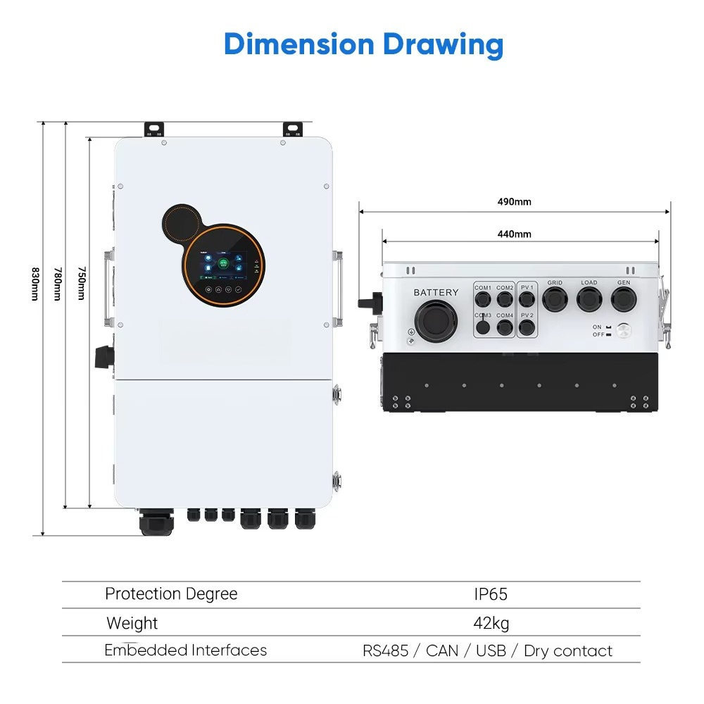 로브선 주택용 8kW 10kW 12kW 하이브리드 인버 - Split Phase Inverter 10Kw 110V 220V 리뷰 및 가격