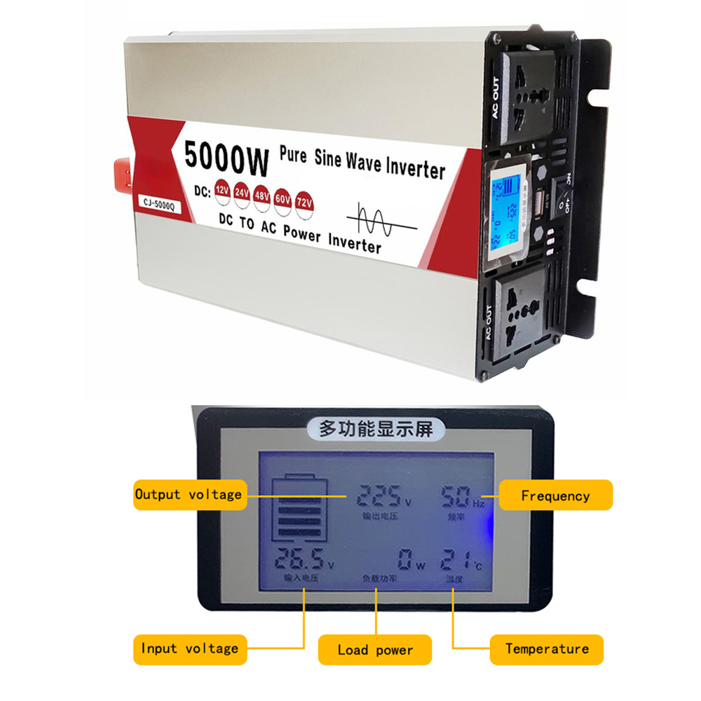 4000W/5000W/5500W/3000W 순수 사인파 - Inverter Pure Sine Wave 60Hz 120V 3000W 리뷰 및 가격